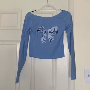 Urban Outfitters Kimchi Blue Nadia Bow Low-Back Top